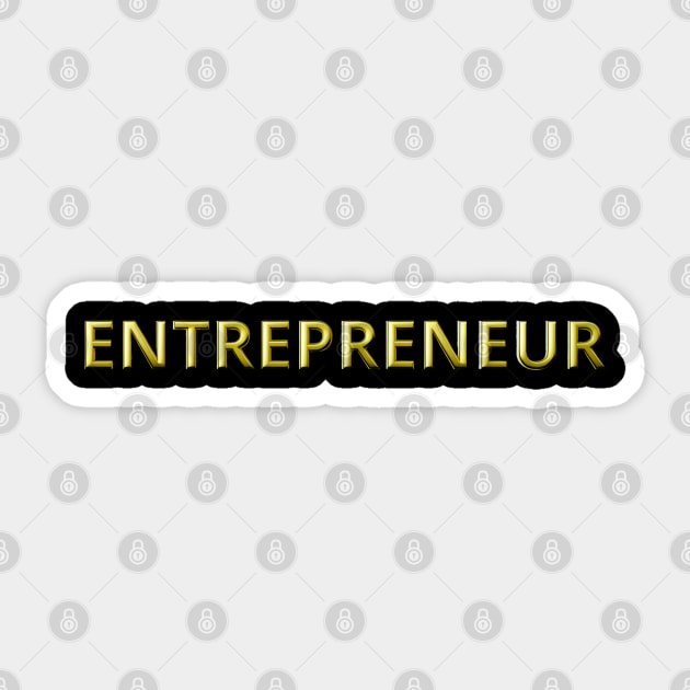 entrepreneur Sticker by vaporgraphic